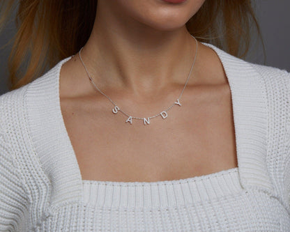 The Pavé Initials Necklace as an anniversary gift in 18K Gold Vermeil. Safe for sensitive skin, made for keeping.