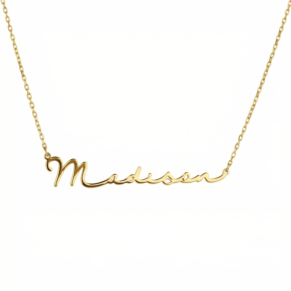Personalized Name Necklace in 18K Gold Vermeil. Tarnish-resistant, perfect for daily wear.