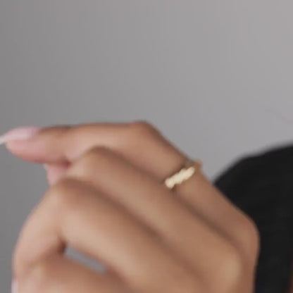 Twisted Rope Stackable Ring in 18K Gold