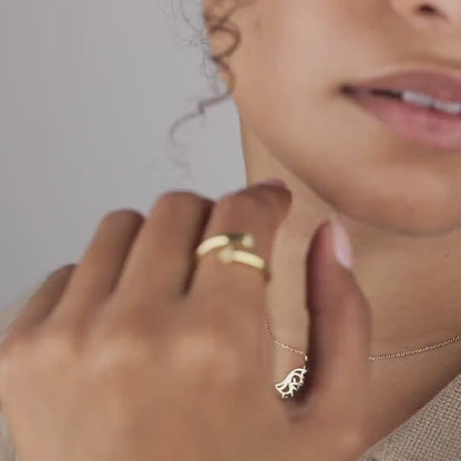 Wrap Around Ring in 18K Gold