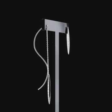 360-degree video of the navette natural diamond threader and stud earrings in 14K white gold