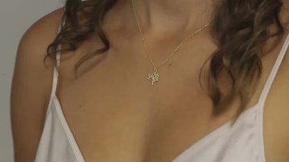 Family Tree Necklace in 18K Gold