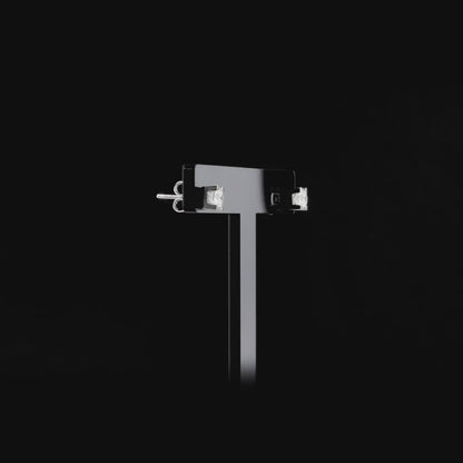 360 degree video of the 1.13 ct tw natural diamond solitaire stud earrings in 14K white gold