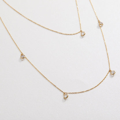 The Silver Satellite Necklace as a wedding gift in 18K Gold Vermeil. Safe for sensitive skin, made for keeping.