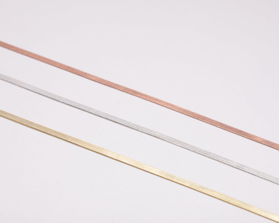 Silver Snake Chain as a thoughtful birthday gift in 18K Gold Vermeil. Hypoallergenic, no green marks.