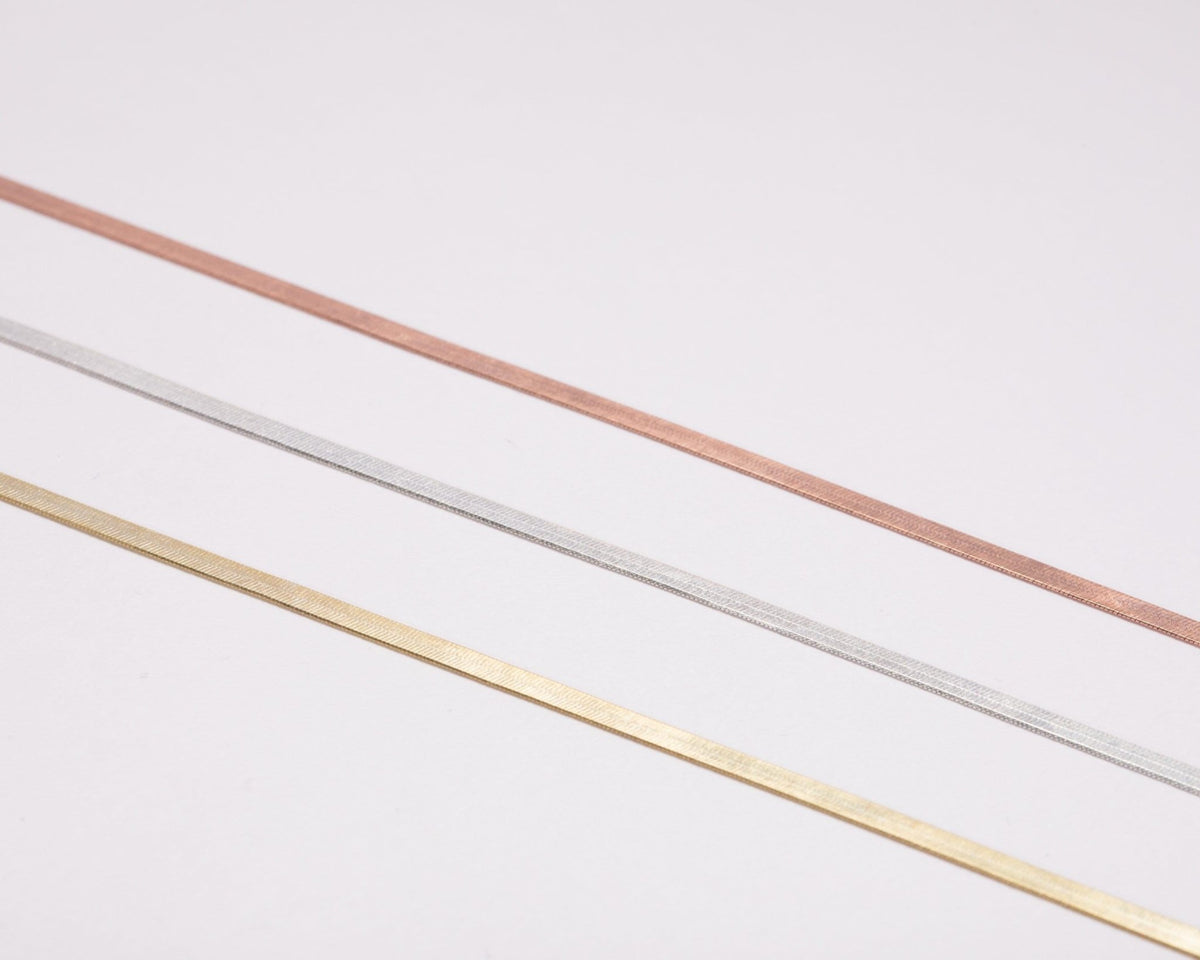 Silver Snake Chain as a thoughtful birthday gift in 18K Gold Vermeil. Hypoallergenic, no green marks.