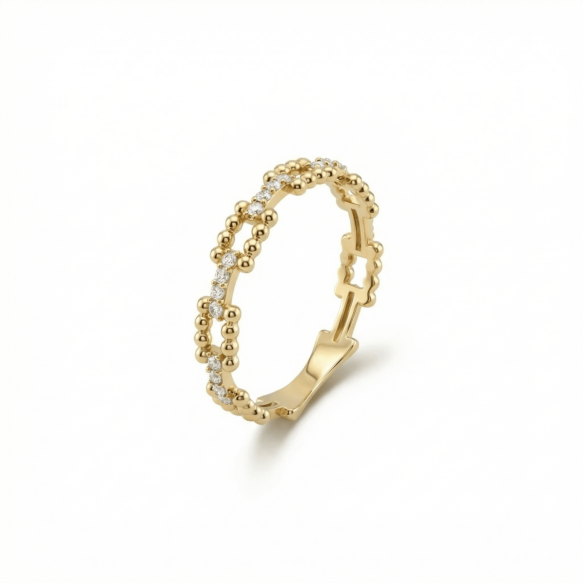 Stackable Fashion Ring in 18K Gold Vermeil. Tarnish-resistant, perfect for daily wear.