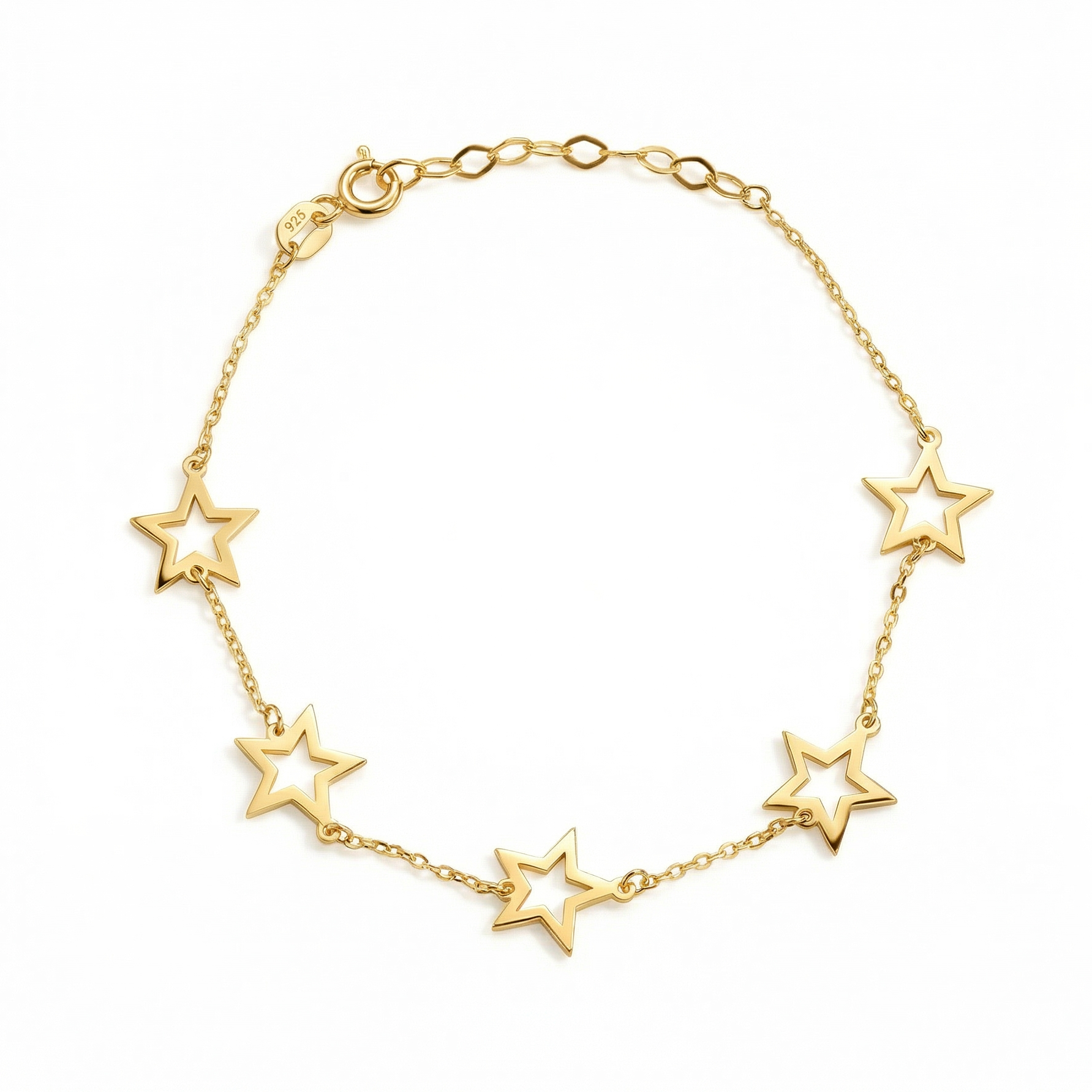 Star Bracelet in 18K Gold Vermeil. Tarnish-resistant, perfect for daily wear.
