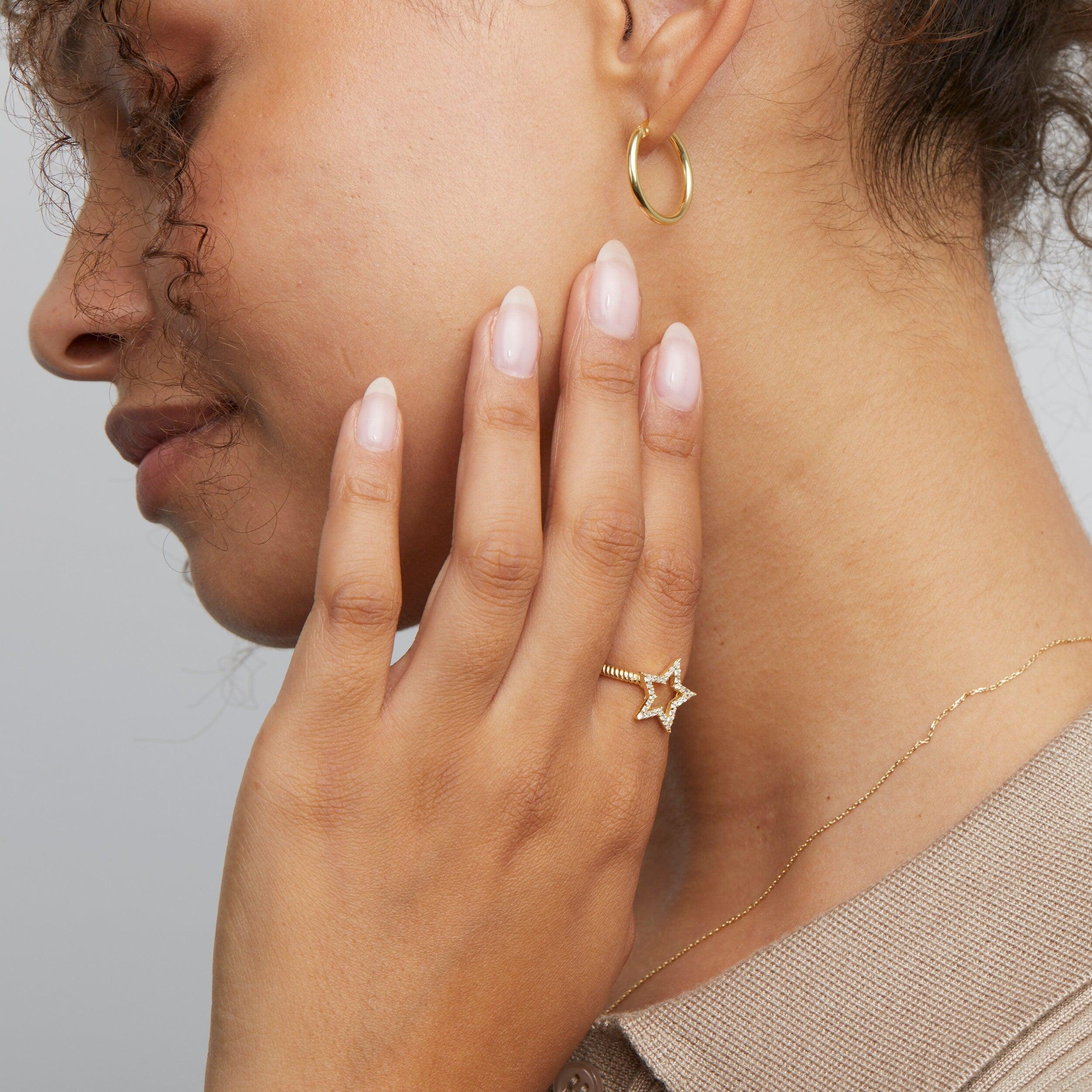The Star Pavé Adjustable Ring as a graduation gift in 18K Gold Vermeil. Tarnish-resistant, made for keeping.