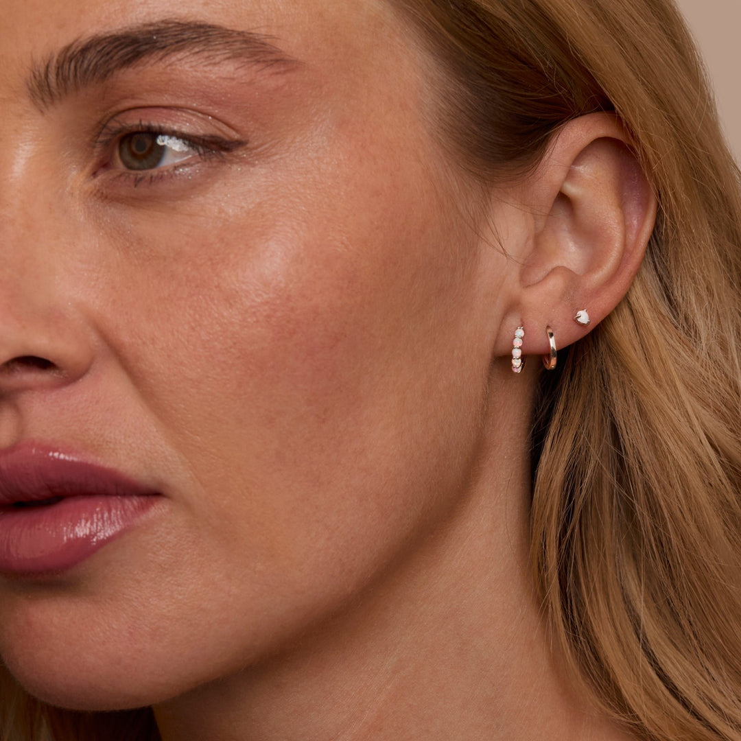 The Sterling Silver Opal Earring Set as a confirmation gift in 18K Gold Vermeil. Tarnish-resistant, made for keeping.